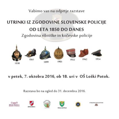 Odprtje razstave Utrinki iz zgodovine slovenske policije od leta 1850 do danes: Zgodovina kočevske in ribniške policije