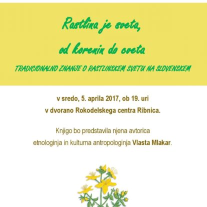 Predstavitev knjige Rastlina je sveta