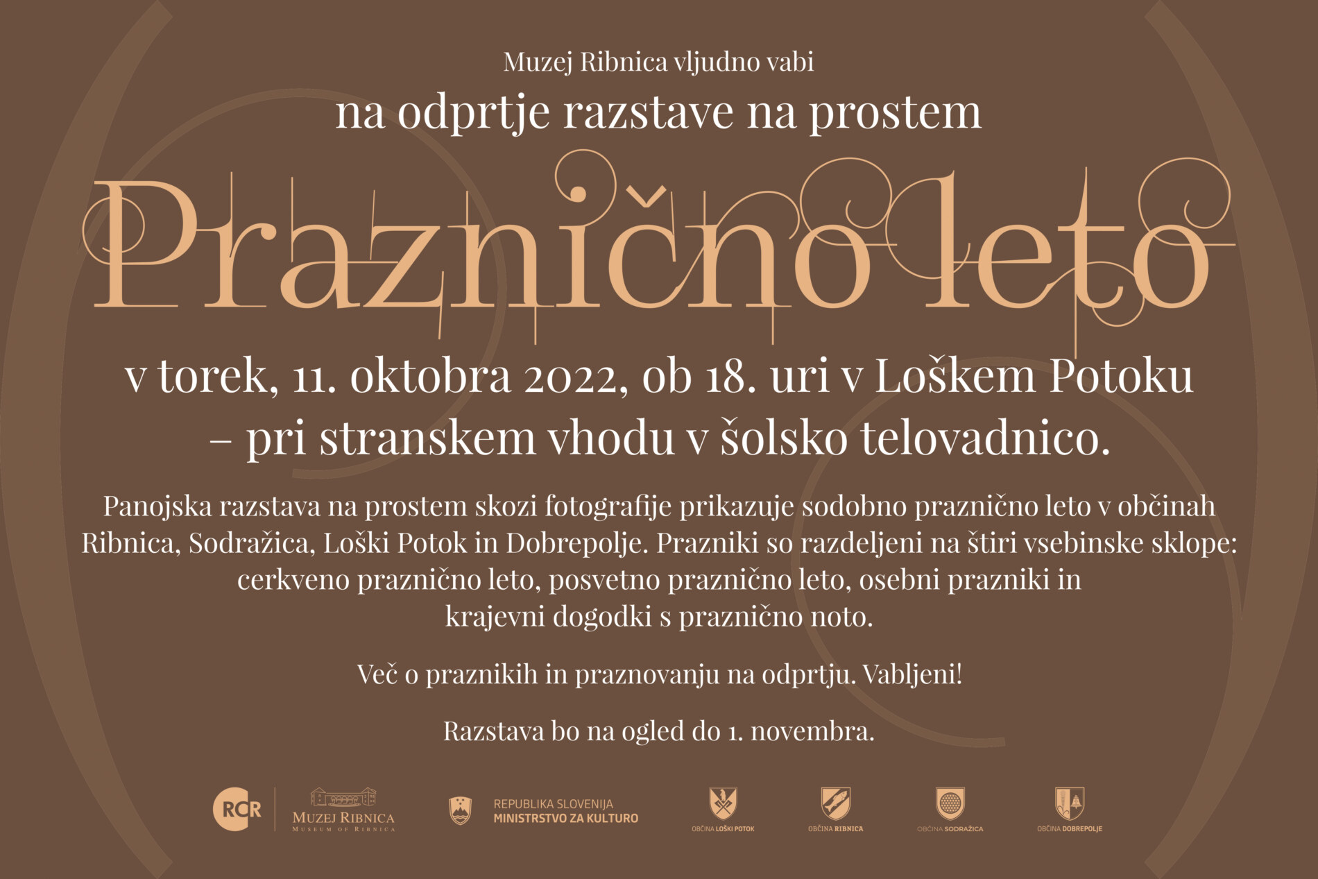 Praznično Leto Loski Potok Vabilo Drsnik