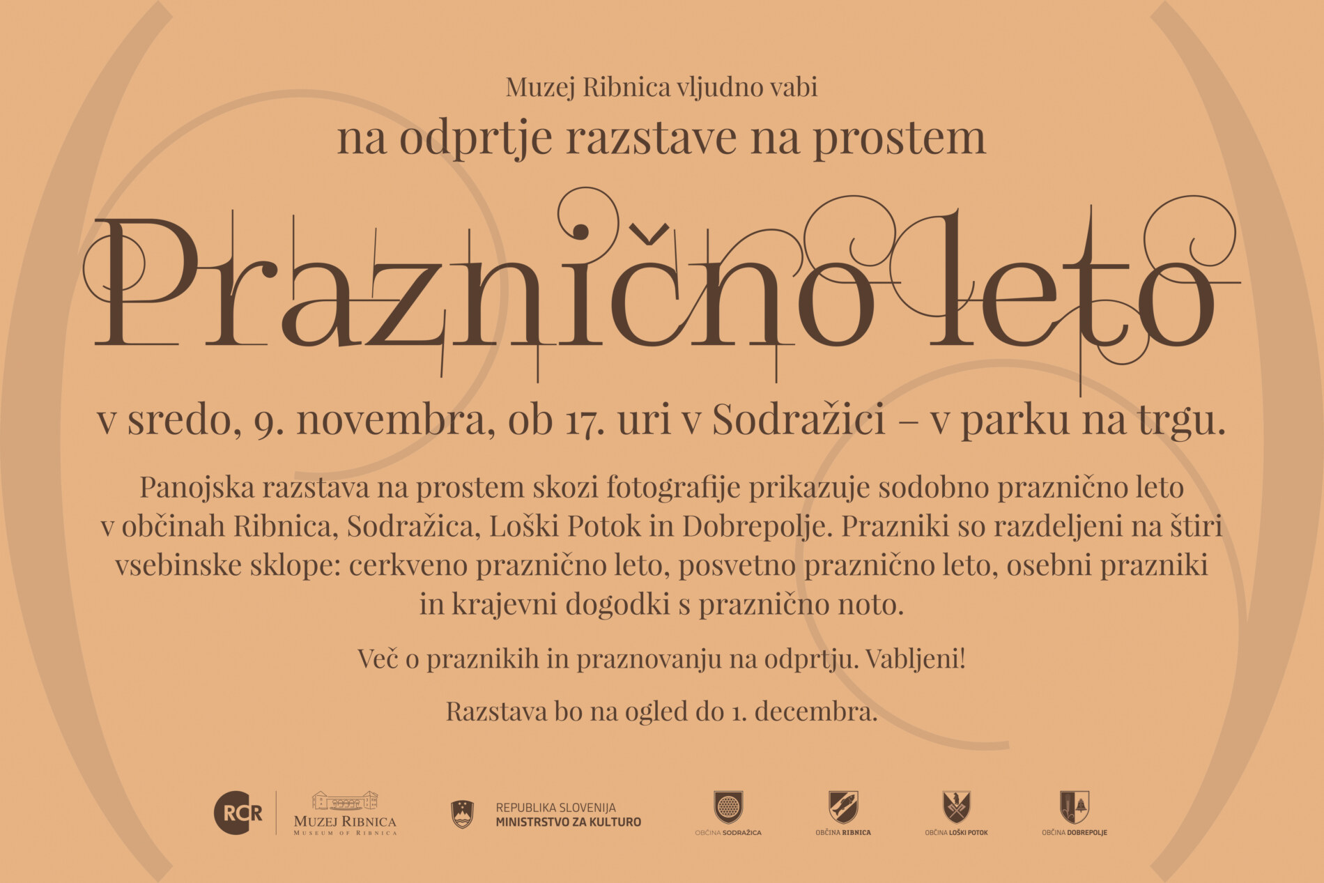 Praznično Leto Sodražica Vabilo Drsnik
