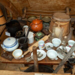 Razstavni Kotiček S Kuhinjskimi Predmeti